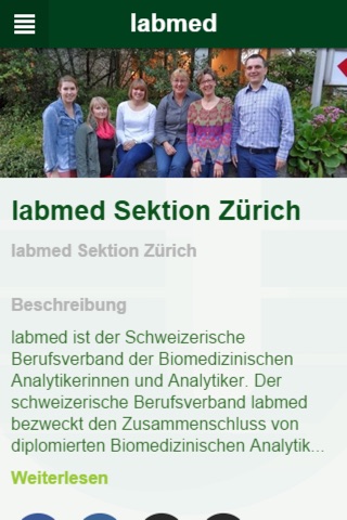 labmed Sektion Zürich screenshot 2