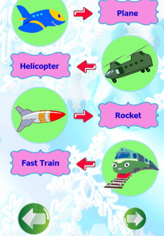 English vocabulary vehicle : english training for kids & toddler screenshot 2