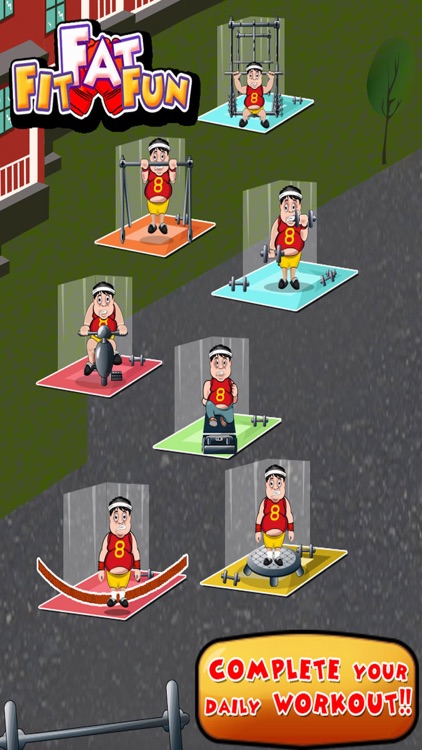 Fit Fat Fun – Do heavy exercises and make the chubby character look smart screenshot-3