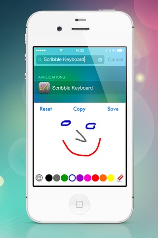 Scribble Keyboard - keyboard for iOS8 to draw, paint and doodle screenshot 4
