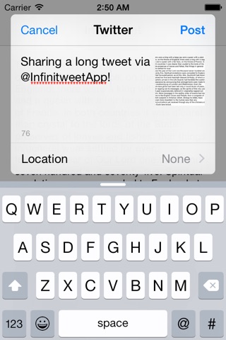 Infinitweet (Free) screenshot 4