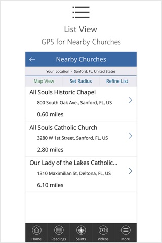 Catholic Mass Times Church Directory screenshot 2