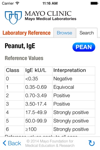 Lab Reference for iPhone screenshot 2