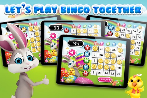 Happy Easter with Bunny and Eggs Bingo Pro - Tap the fortune ball to win the lotto prize screenshot 2