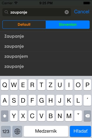 Slovenian Dictionary screenshot 2