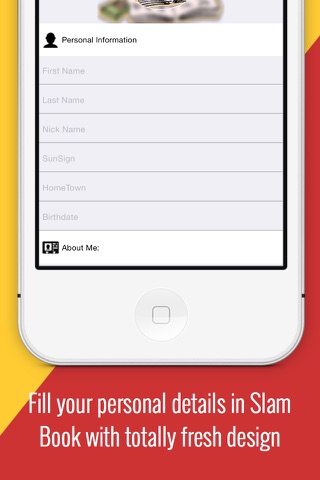 My Slam Book App - náhled