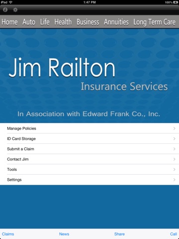 Jim Railton Insurance Services HD screenshot 4