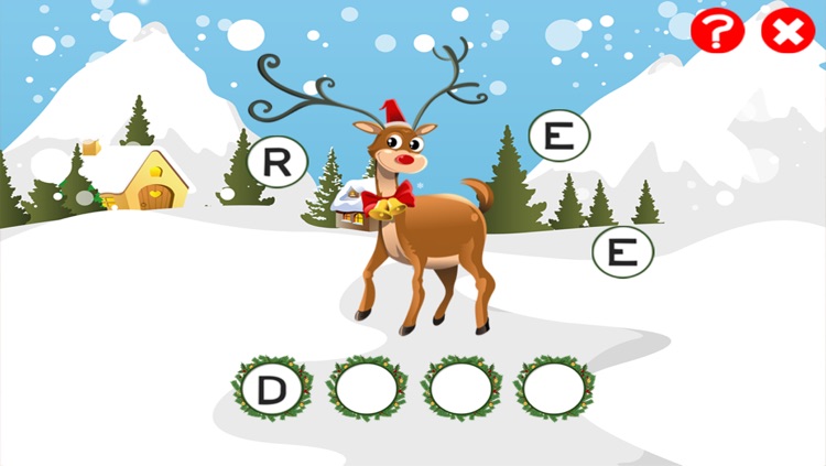 ABC Christmas games for children to train your spell-ing skills with Xmas animals of the forest screenshot-4