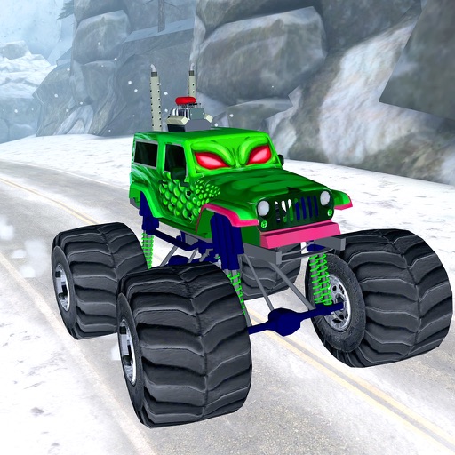 3D Monster Truck Snow Racing- Extreme Off-Road Winter Trials Driving Simulator Game Free Version iOS App