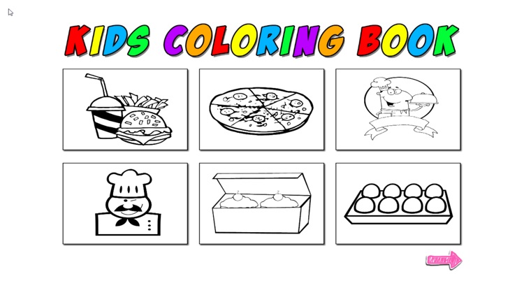 Kids Coloring Food