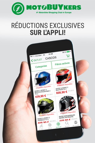 Motobuykers: Para ti y tu moto. Cascos y Equipación moto, Accesorios moto y Outlet Moto. screenshot 3