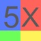 Times-5 is one of nine apps (Times-2 to Times-10) designed to enable the memorization of basic but essential math facts