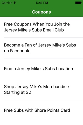 Coupons for Jersey Mikes App screenshot 2