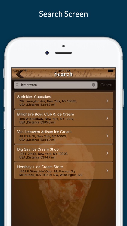 Ice Cream Finder