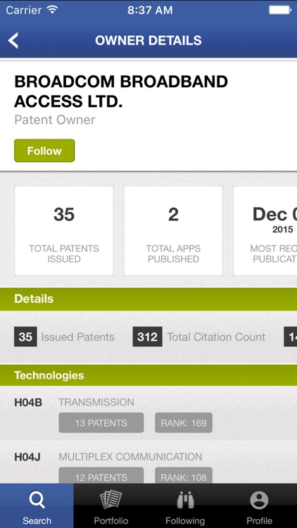 PatentBuddy Patent Analytics screenshot-4