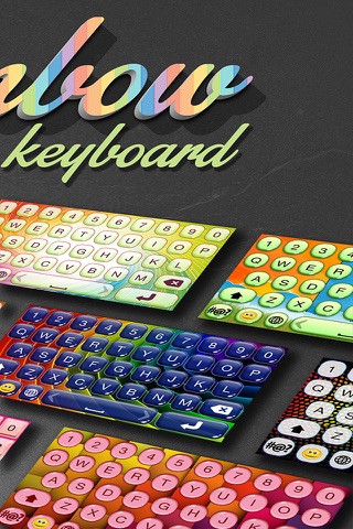 Rainbow Keyboard Skins – Fashion Keyboards with New Emojis & Color.ful Backgrounds and Fonts screenshot 2
