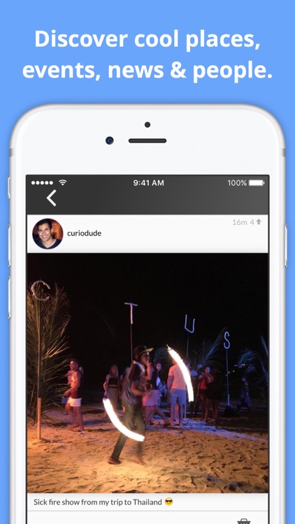 Curio for Instagram - find pics by location; discover places, people, events, news & tweets; explore the world & chat with locals