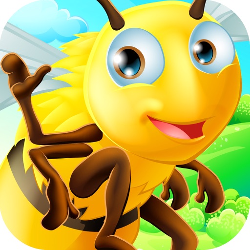 Baby Buzz Flying Bee in Flower Field Farm of Fun iOS App