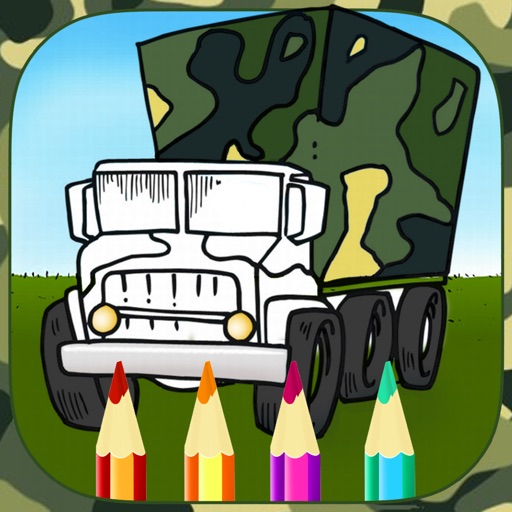 Soldier Coloring Book Game - Learning Army War and Tank for Preschool icon