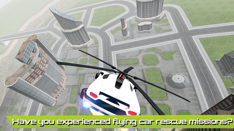 Flying Car Futuristic Rescue Helicopter Flight Simulator - Extreme Muscle Car 3D