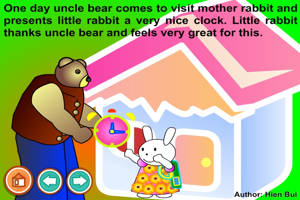 The clock of little rabbit (Untold toddler story from Hien Bui) screenshot 3