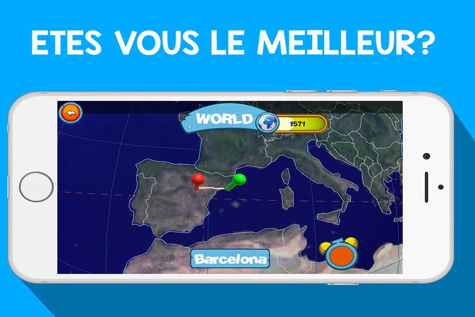 GEO GLOBE QUIZ 3D - Free World City Geography Quizz App screenshot 4