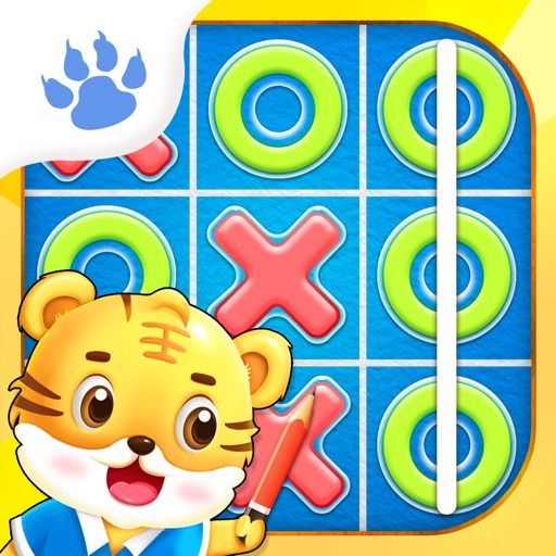 Kids Tic Tac Toe - Tiger School - Easy Chess Brain Training Game icon