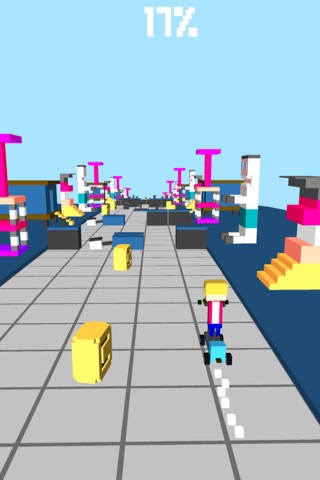Blocky Pass - Endless Arcade Racing Surfer screenshot 4