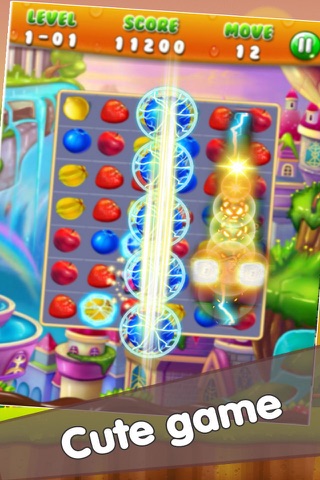 Fruit Lines Puzzle Deluxe - Fruit match 3 Edition screenshot 2