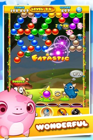 Bubble Shooter!Pop- Word Bubbles Witch 2 Guppies Mania Blast Games screenshot 3