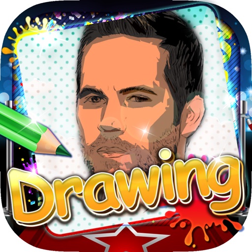 Drawing Desk Famous Actor : Draw and Paint  Coloring Books Edition Free icon