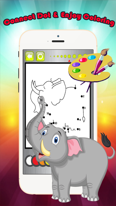 How to cancel & delete Animals Dot to Dot Coloring Book - Kids free learning games from iphone & ipad 2