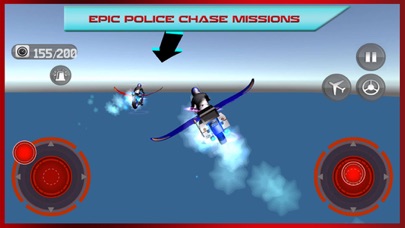 How to cancel & delete Flying Bike: Police vs Cops - Police Motorcycle Shooting Thief Chase Free Game from iphone & ipad 4