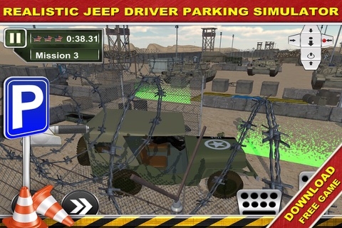Army Truck, Jeep, Van - 3D Parking Game screenshot 4