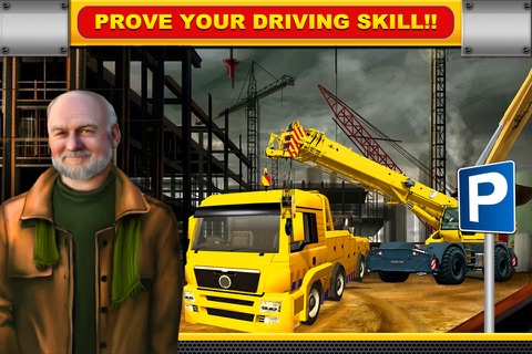 Construction Crane Parking Simulator 3D screenshot 2