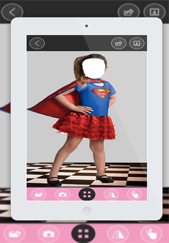 Kids Super Girl Suit New- New Photo Montage With Own Photo Or Camera screenshot 4