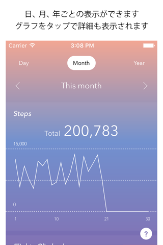 A simple and beautiful pedometer - StepGraph - screenshot 3