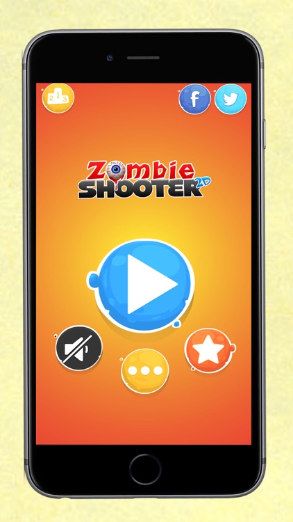 Zombie Shooter 2D - Eliminate All Zombies in Fun 2D Shooting Infinity Game