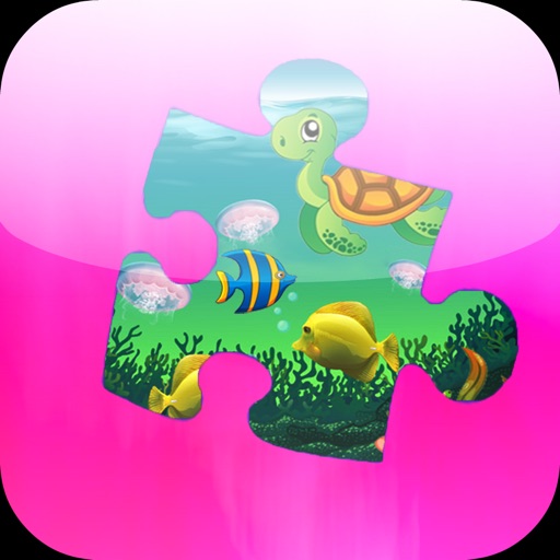 Sea Animals Jigsaw Puzzles - Amazing Underwater - Children Educational Games for little boys and girls age 3+ iOS App
