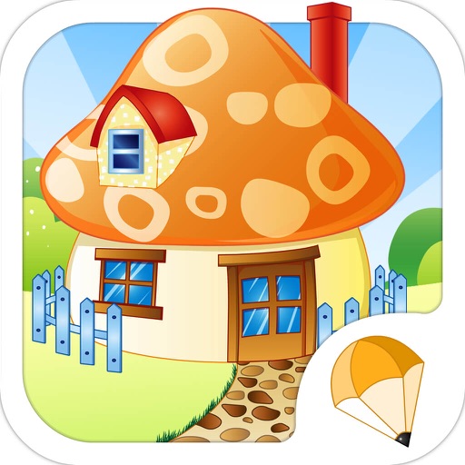 童话小房子 - 设计布置制作装饰，儿童教育女生小游戏免费 icon