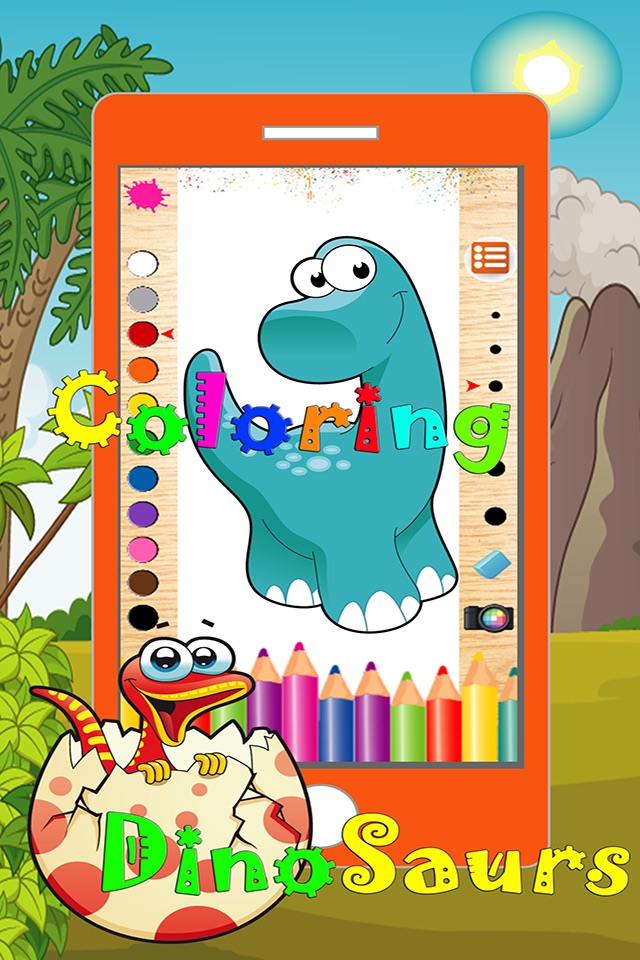 Dinosaur Coloring Pages Game Free For Kindergarten screenshot 2