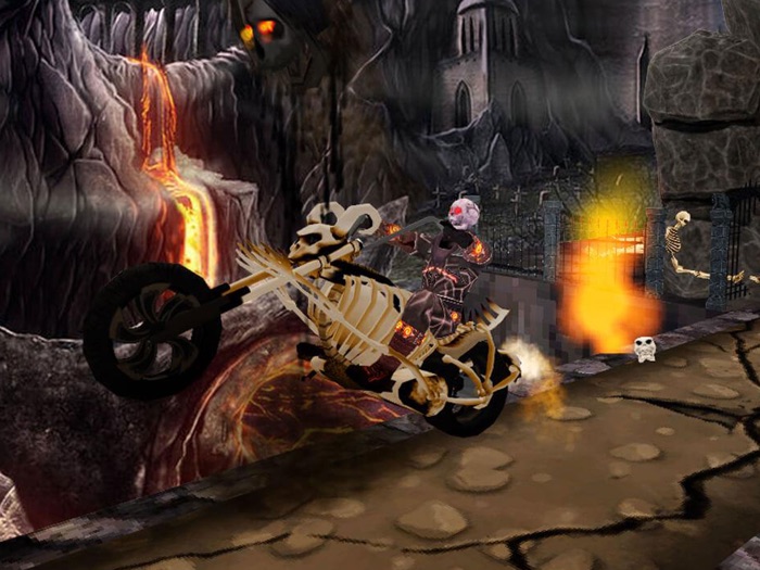 Ghost Bike Rider Extreme Daredevil Chopper Riding Cruising Game