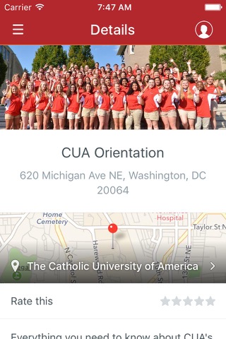 Catholic University of America screenshot 3