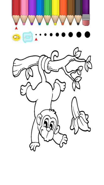 Kids Coloring Book - Cute Cartoon Mikan