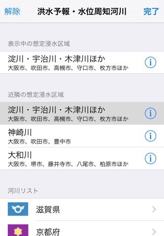 Flood Checker Kansai Japan screenshot 2