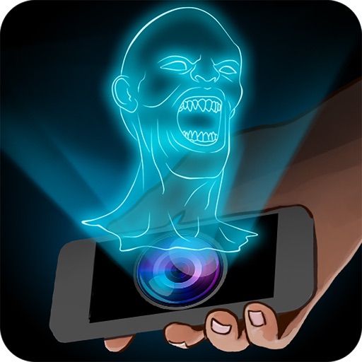 Hologram Vampire 3D Simulator Joke Icon