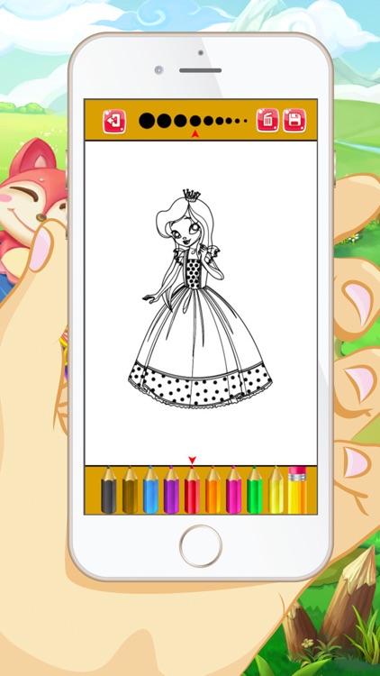 Princess Coloring Book - Educational Coloring Games Free For kids and Toddlers