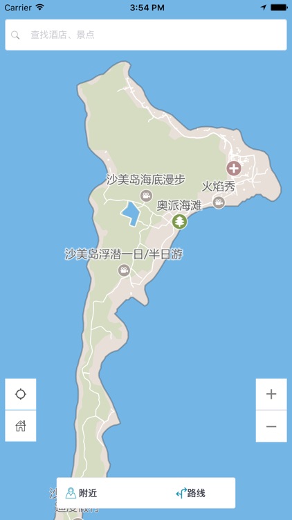 沙美中文离线地图