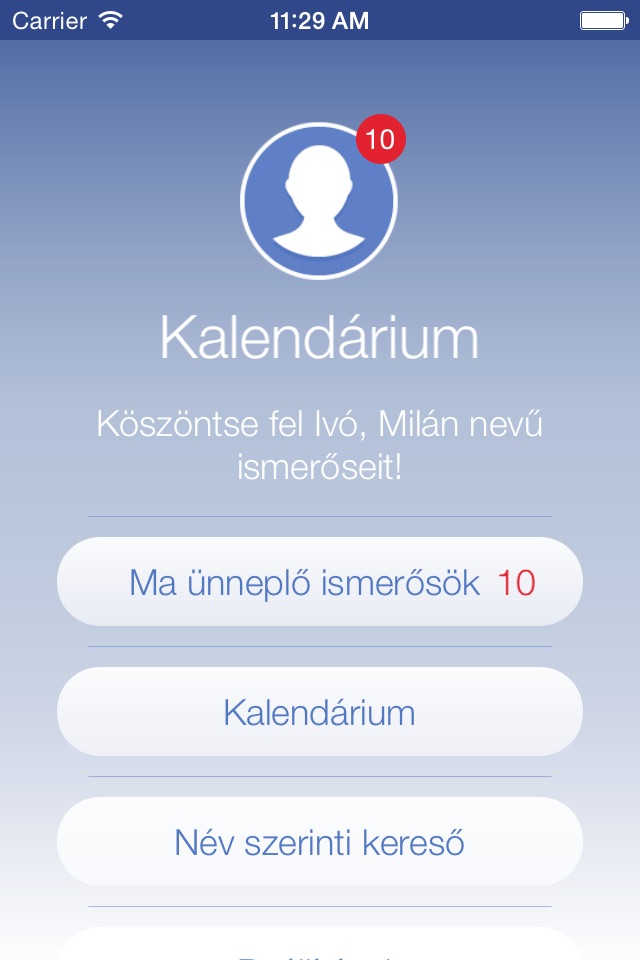 Kalendárium screenshot 2