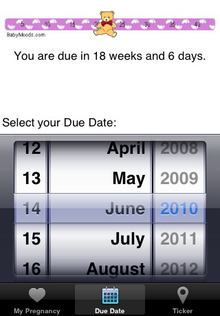 BabyMoods Full Term Countdown screenshot 2